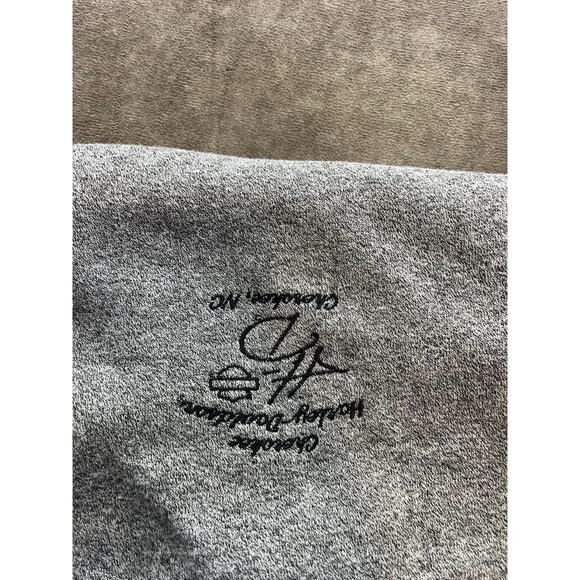 Harley Davidson Women Sweatshirt XL Gray Logo Pocket Pullover Cotton - Picture 5 of 6